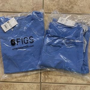 NWT ceil blue fog scrub set XS